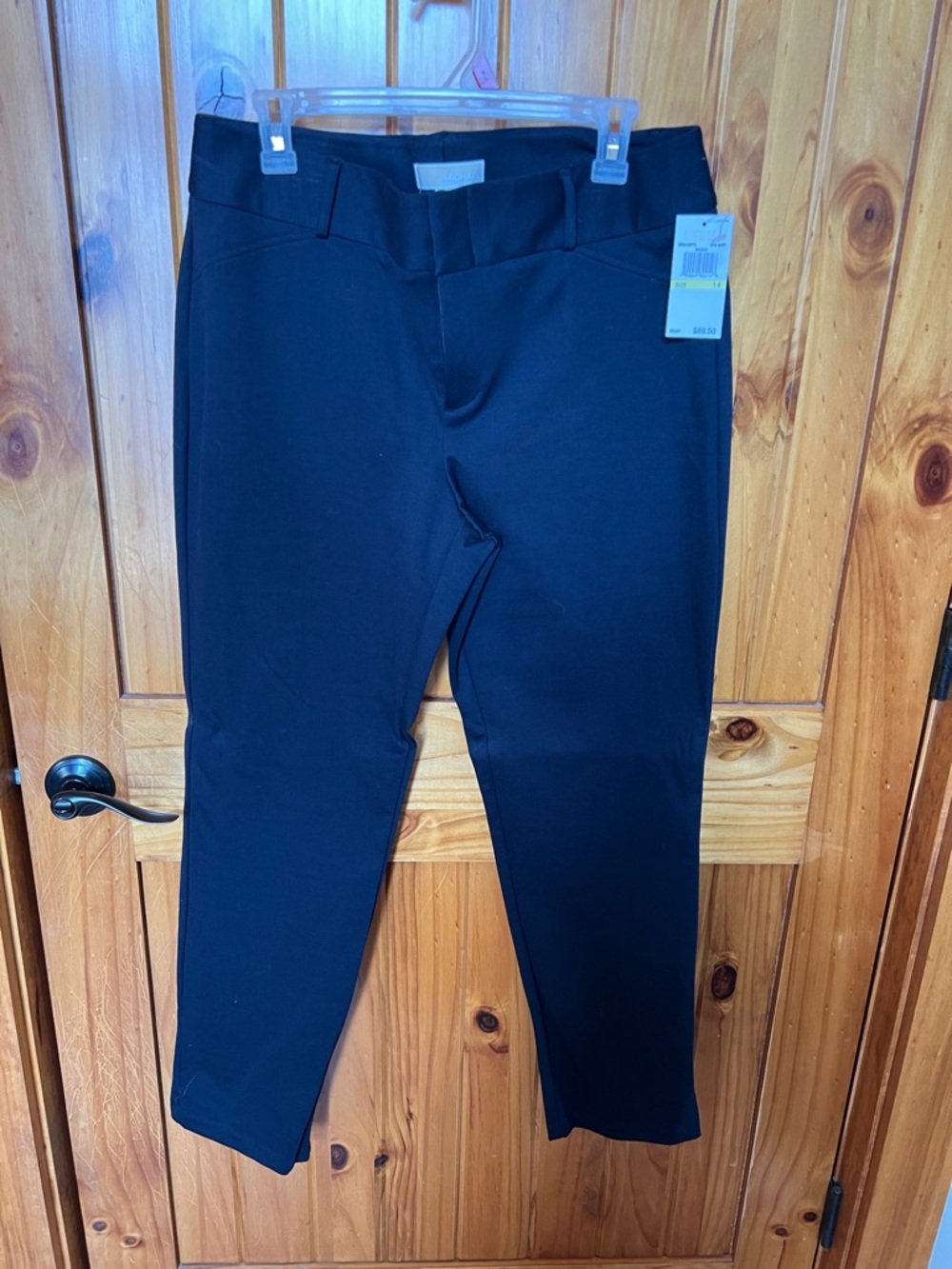 MICHAEL Michael Kors Black Ponte High-Waist Pants